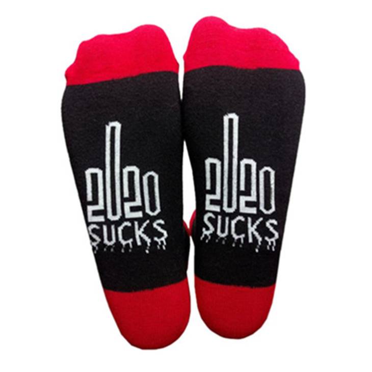 3 Pairs 2020 SUCKS Novelty Socks Middle Finger Socks